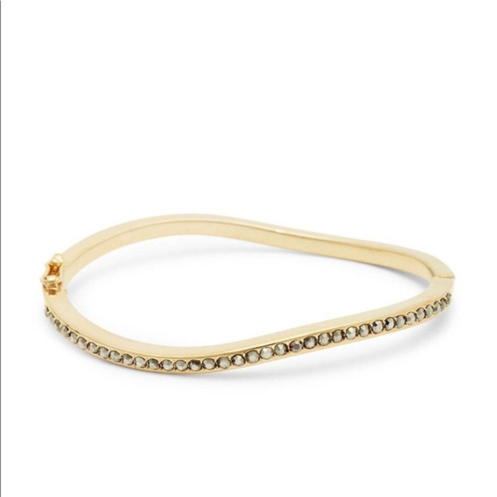 Sole Society Gold tone & Glass Stone Bracelet